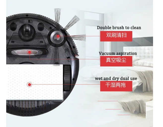 3 в 1 чистый робот домашний автоматический интеллектуальный пылесос пол развертки многофункциональный аппарат сухой/влажной батареи дистанционного управления