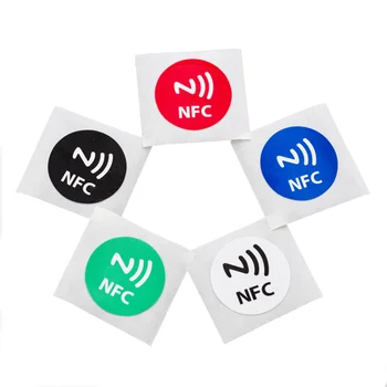 

Mini Waterproof 6pcs lot NDEF Ntag213 13.56mhz HF RFID Smart Card NFC Tags Rewritable NFC Chip Sticker Label Work With NFC Phone