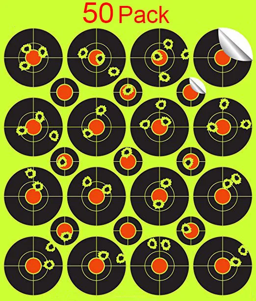 

50pack shooting stickers Splatterburst Targets 2 inch Stickers Splatter Reactive Self Adhesive Shooting Targets Gun Rifle