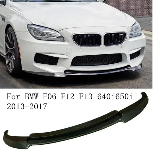 Юбка переднего бампера из углеродного волокна бампер спойлер крышки для BMW F06 F12 F13