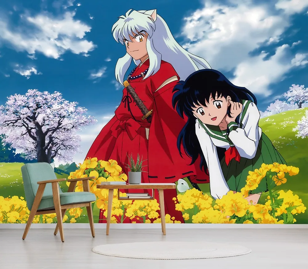 [Self Adhesive] 3D Inuyasha Landscape Poster 3 Japan Anime Wall Paper