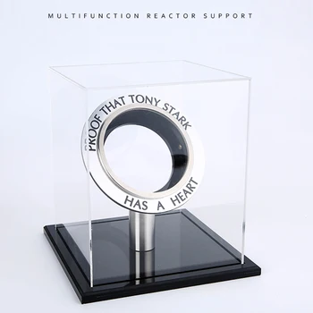 

Iron Man Arc Reactor Showcase 18*18*19CM Display Box Glowing Iron Man Heart Model LED Light Action Figure Show Case DIY Gift New