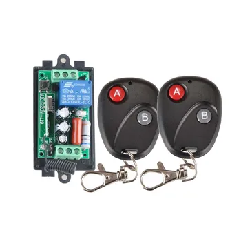 

Receiver&2Transmitter 220V 1CH RF Wireless Remote Switch Light Lamp LED SMD ON OFF Switch Wireless 10A Momenrary Toggle Latched