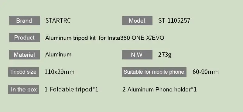 Insta360 one/ONE X/Evo камера 360 видео интимные аксессуары android для iphone 360 Ручка Портативный смартфон Штатив Держатель
