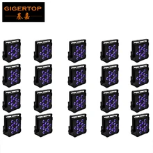 20 шт./лот Железный корпус 12 Светодиодный 18 Вт RGBAW uv PAR Light DJ DMX диско-бар ночного клуба Свадебный освещение лампа DMX на выход 110 V-240 V