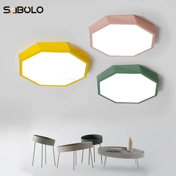 

LED Ceiling Light For Bedroom Remote Control Ceiling Lamp Modern Lighting Fixture Macaroon Design Lamp