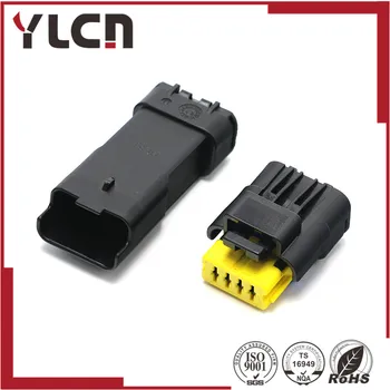 

Free shipping 4 Pin Male Female Waterproof Connector Automotive Connector 211PC042S4021