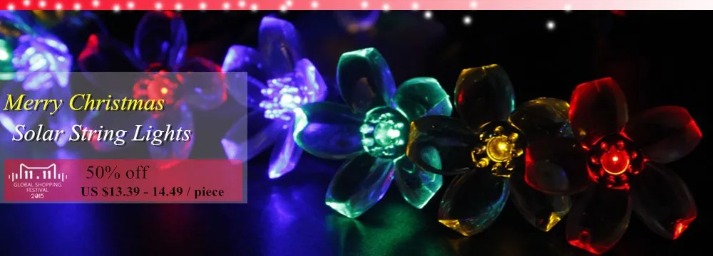 Solar Fairy Holiday String Lights 21ft 50 LED Multi-color Gardens Christmas Trees Halloween Lights Decoration IndoorOutdoor Use (17)