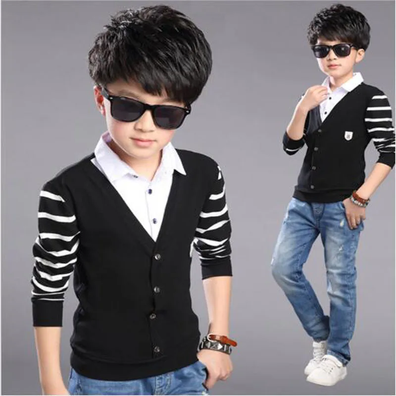 Boys clothes children knitted T Shirt teenage spring Clothes baby boys long sleeve shirt Autumn boys jacket 5-13 Y kids outwear Boys clothes children knitted T Shirt teenage spring Clothes baby boys long sleeve shirt Autumn boys jacket 5-13 Y kids outwear