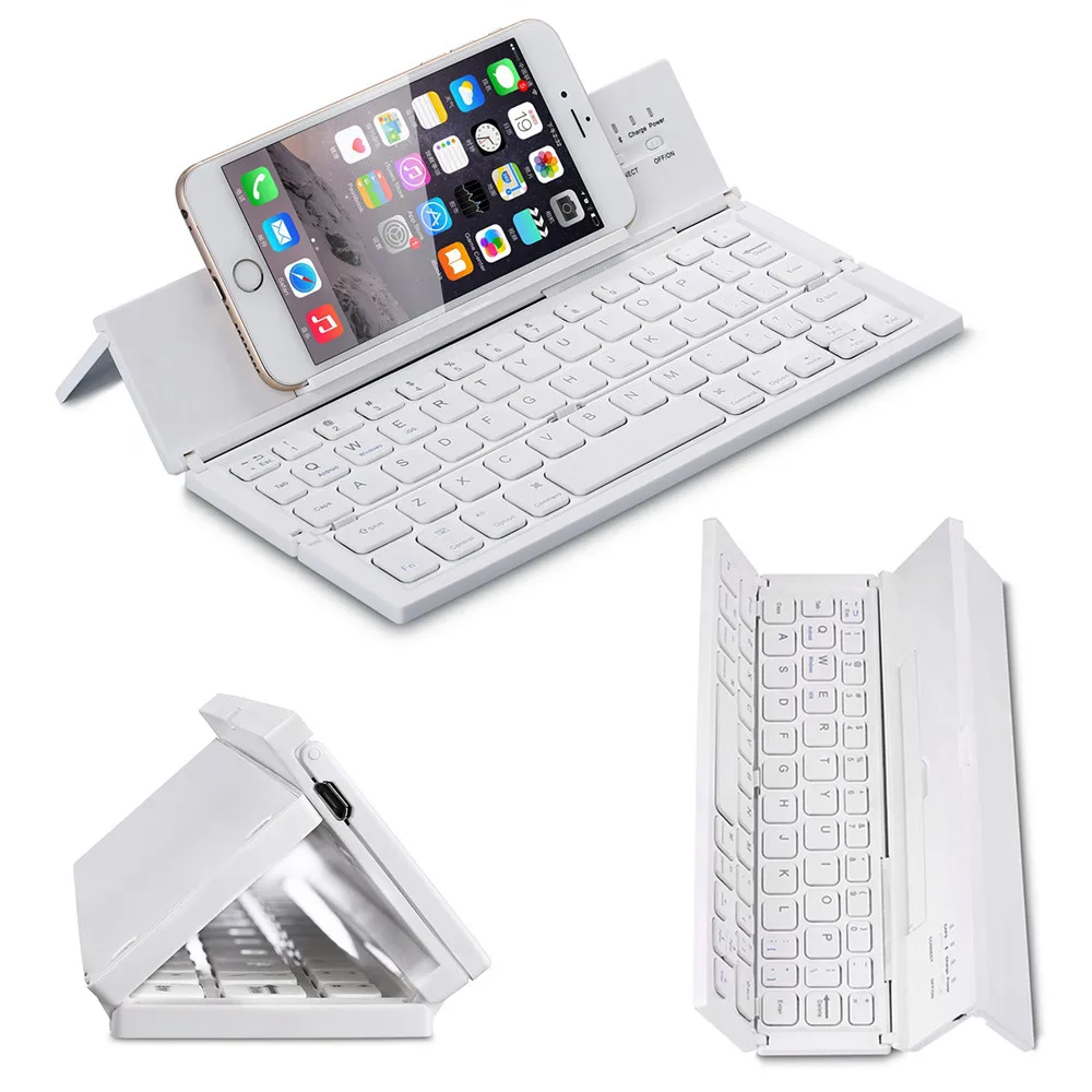 

2019 100% brand new and high quality Portable Ultru Slim Wireless Foldable Bluetooth Keyboard or IOS system, Android system