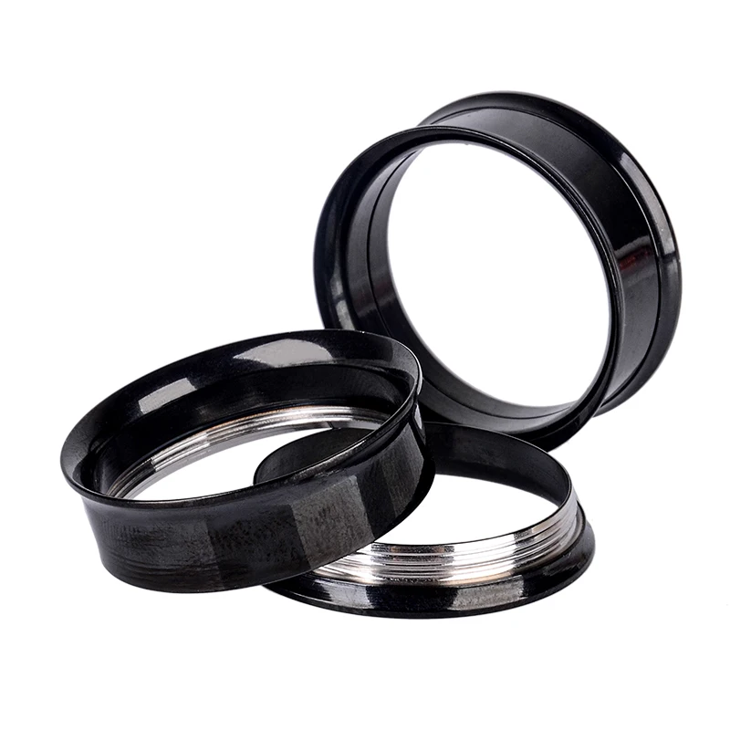 Vintage Double Flared Ear Flesh Tunnel Expanders Shellhard Punk Ear Plug Stainless Steel Screw Ear Gauges Body Piercing Jewelry