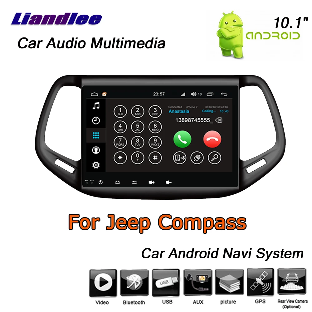 Top Liandlee Android 8 UP For Jeep Compass 2016~2019 Stereo Car Radio Carplay Camera Wifi GPS Map Navi Navigation System No CD DVD 5 Top Liandlee Android 8 UP For Jeep Compass 2016~2019 Stereo Car Radio Carplay Camera Wifi GPS Map Navi Navigation System No CD DVD 5