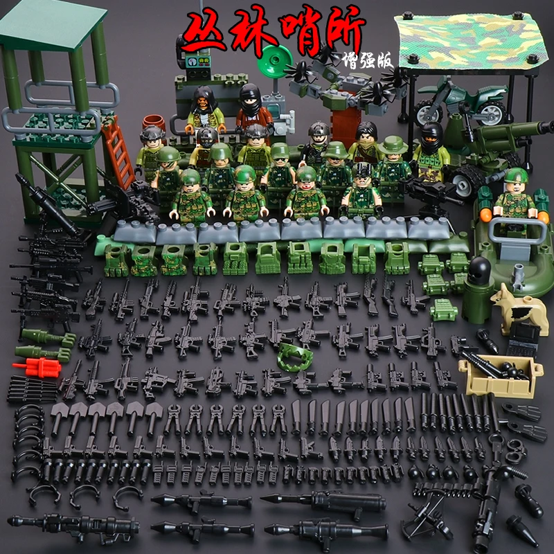 Конструктор Военный для детей дошкольного возраста забавный и легкий игровой