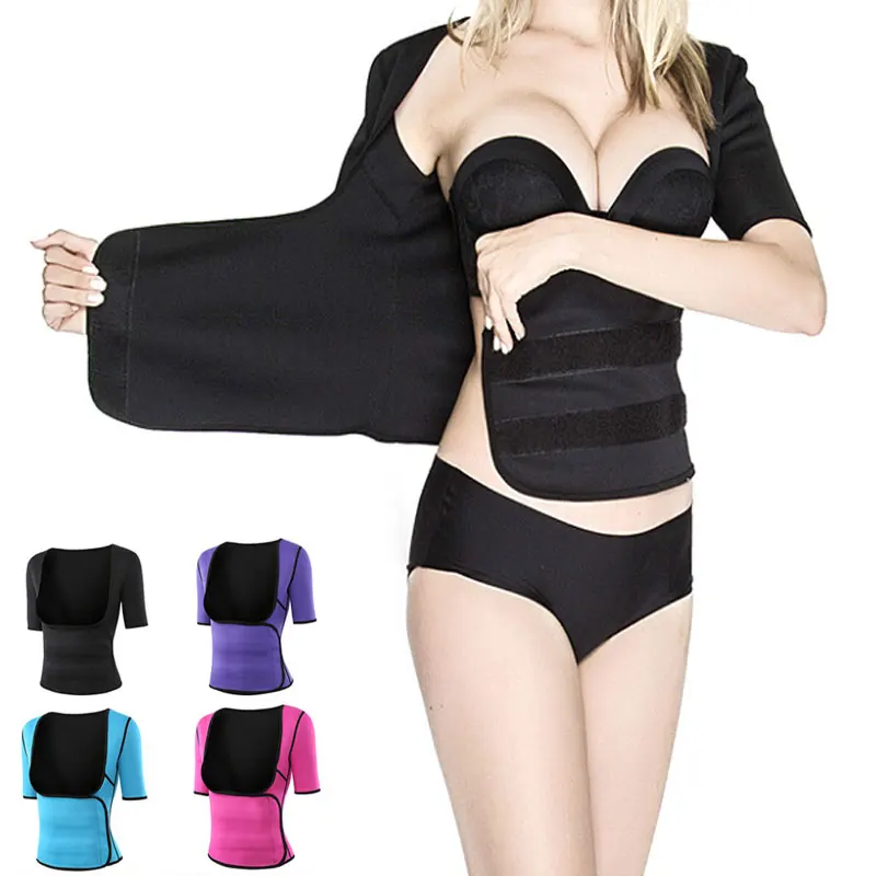 

Neoprene Body Shaper S-3XL Clothes For Slimming Seamless Bodybuilding Top Slim Shapewear Short Sleeve Corset For The Abdomen ML4