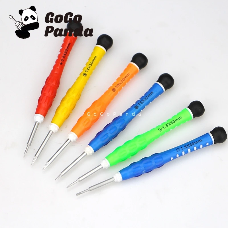 6 Pcs Set Di Cacciaviti Di Precisione Magnetico Cacciavite Strumenti Di Manutenzione Speciale 0.8 Stella Per Il Telefono Orologio Di Riparazione Della