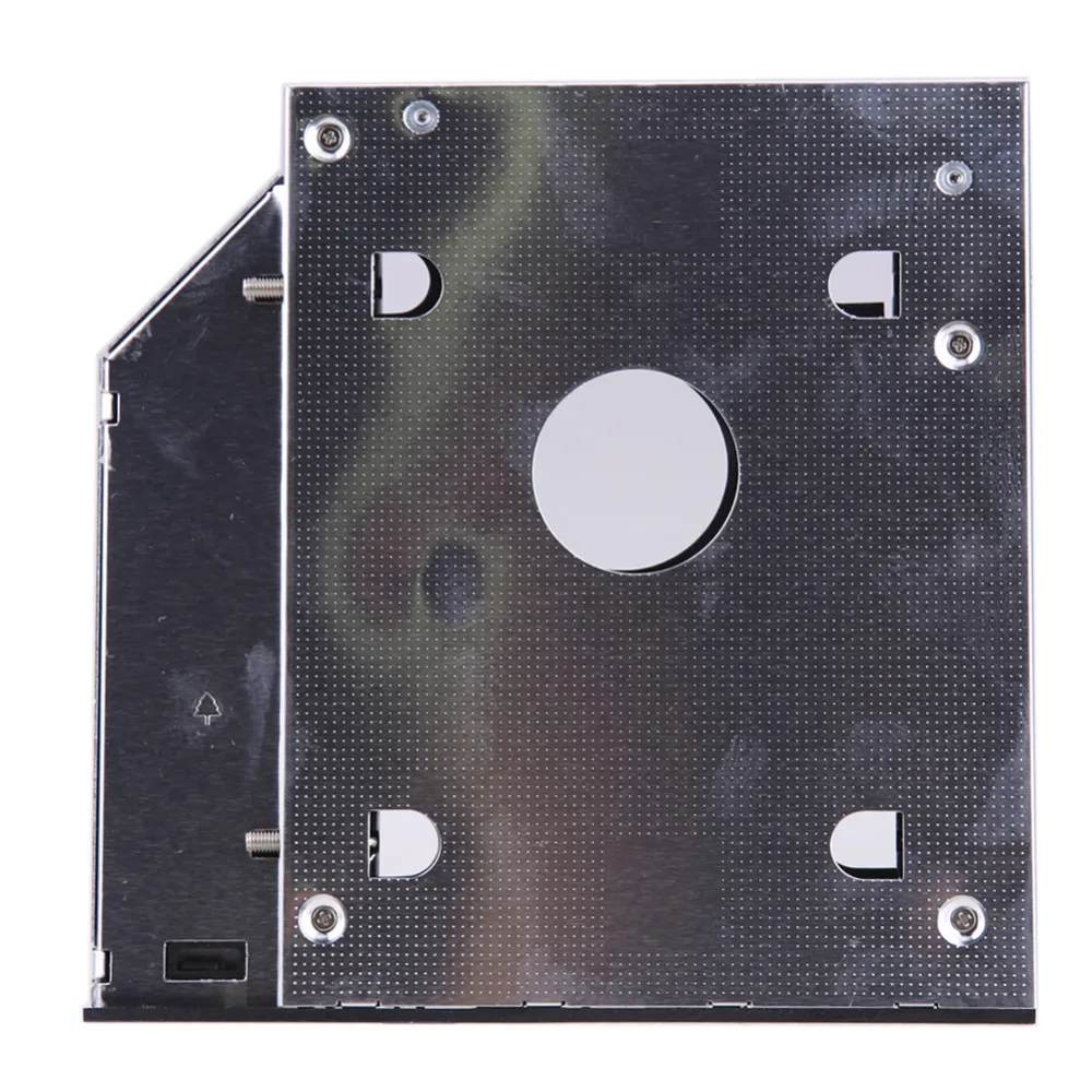 Универсальный алюминиевый SATA 2,5 ''9,5 мм 2-й чехол для SSD, HDD корпус жесткий диск Caddy forCD/DVD-ROM Оптический отсек с отверткой