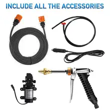 Автомобильный электростеклоомыватель, портативный водяной пистолет высокого давления, устройство для мойки для автомобиля, подходит для авто RV, морских домашних животных, душ, Чистка автомобиля