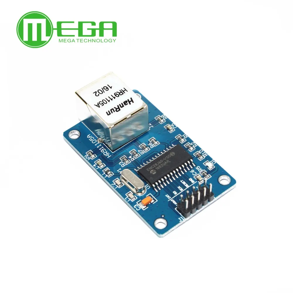 Сетевая плата ENC28J60 LAN Ethernet 25 МГц Кристальный AVR 51 LPC STM32 3 В|avr module|module ethernetmodule board |