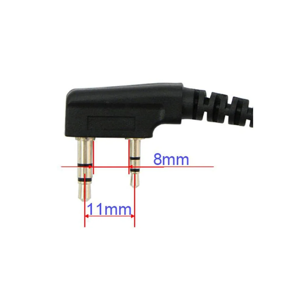 2 контактный радионаушник гарнитура для KENWOOD BAOFENG UV5R BF 888S Retevis H777 TYT Ham Radio Walkie Talkie Hf