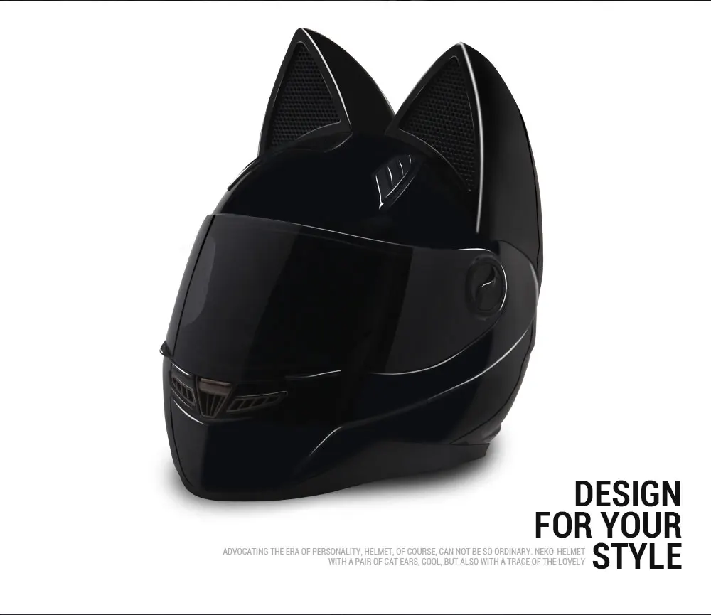 

NITRINOS Motorcycle Helmet Women Moto Helmet Moto Ear Helmet Personality Full Face Motor Helmet 4 Colors Pink Yellow Black White
