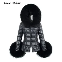 snowshine #3002 New Winter Women’s Down Cotton Parka Fur Collar Hooded Coat Quilted Jacket free shipping