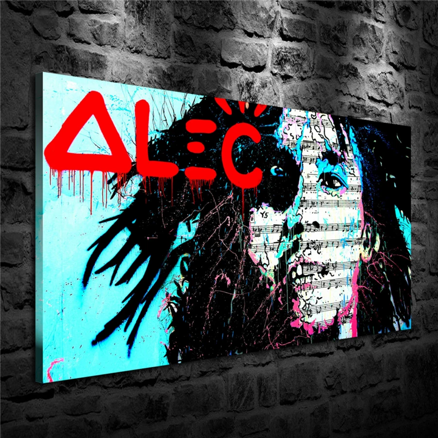 Alec Monopolys Bob Marly HD настенная живопись холст с печатью постера декоративная картина
