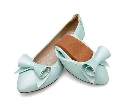 Bowtie 34 2018 blue silver Grande white black Cyabmoz Mocassins Pink gold Oeuf 45 Taille Danse Nouvelles Casual Chaussures Confortable Femmes Doux Ballet Rouleaux Pliage Appartements wTnFq4RI