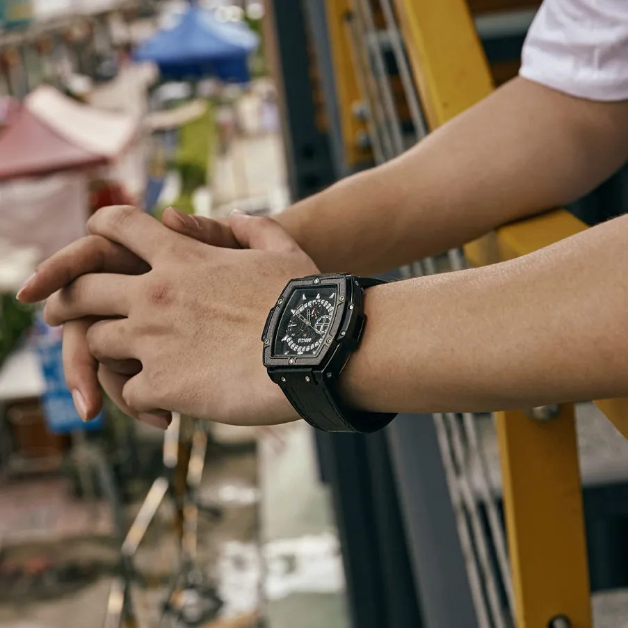 

Baogela Chronograph Mens Sport Watch Quartz Wrist Watches Leather Luxury Brand Date Indicator Waterproof Wristwatches 1703