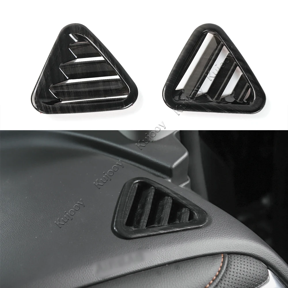 Matt/ Carbon Fiber Grain/ Wooden Grain ABS Dashboad Upper Air Outlet Vent Decor Frame Cover Trim For Chevrolet Equinox 2017+ | Автомобили