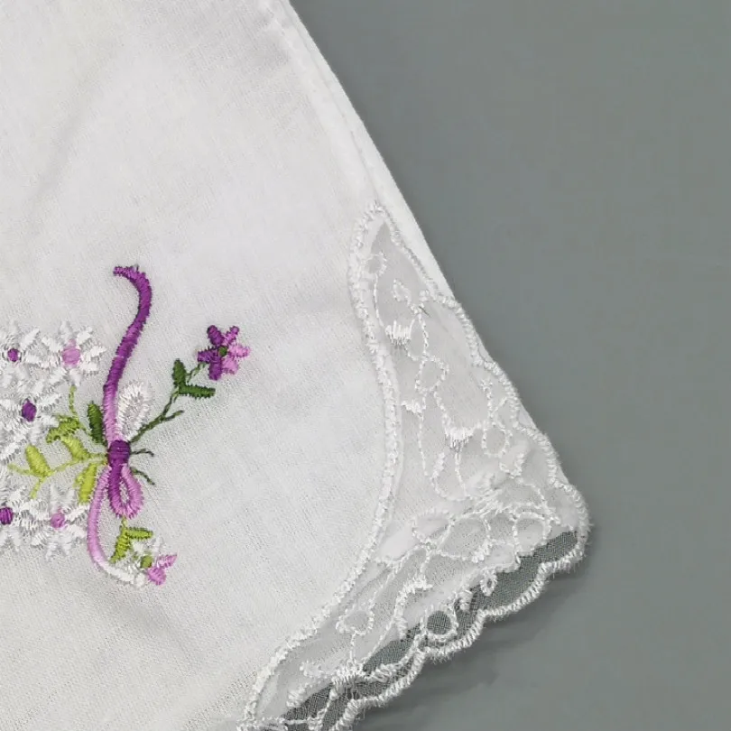  universal embroidery handkerchief women cotton handkerchiefs men cotton 100% 3pcs/set free shipping