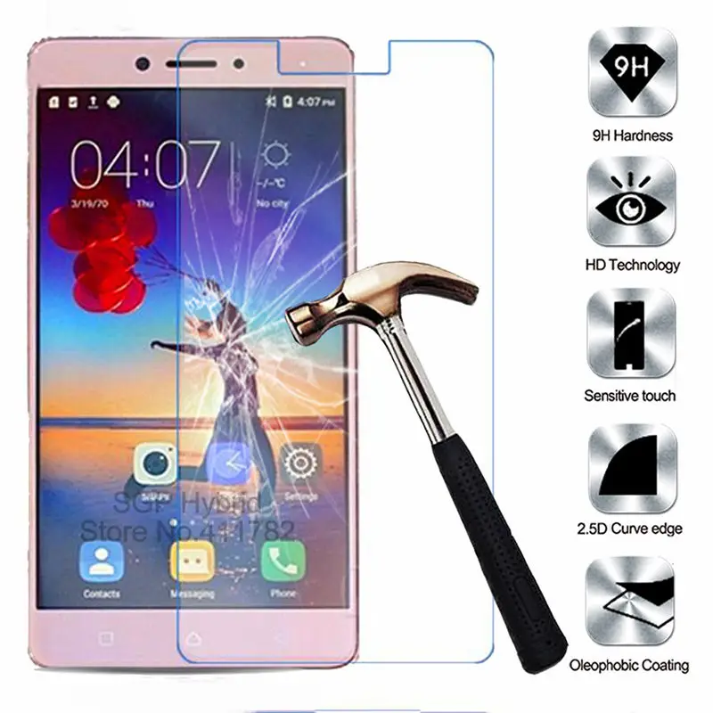 

2pcs 2.5D 9H Premium Tempered Glass Screen Protector Film For Lenovo K6 K6 Power K6 Note Protective Guard Film Skin