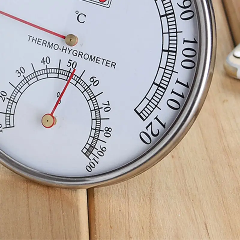 Термометр для сауны, металлический чехол, термометр для паровой сауны, гигрометр, для ванны и сауны, для использования в помещении, на открытом воздухе, может-3