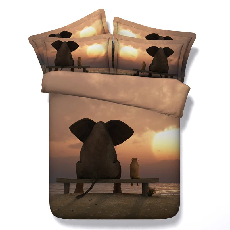 3d Elephant Bedding Set Comforter Sets Duvet Cover Bed Sheet