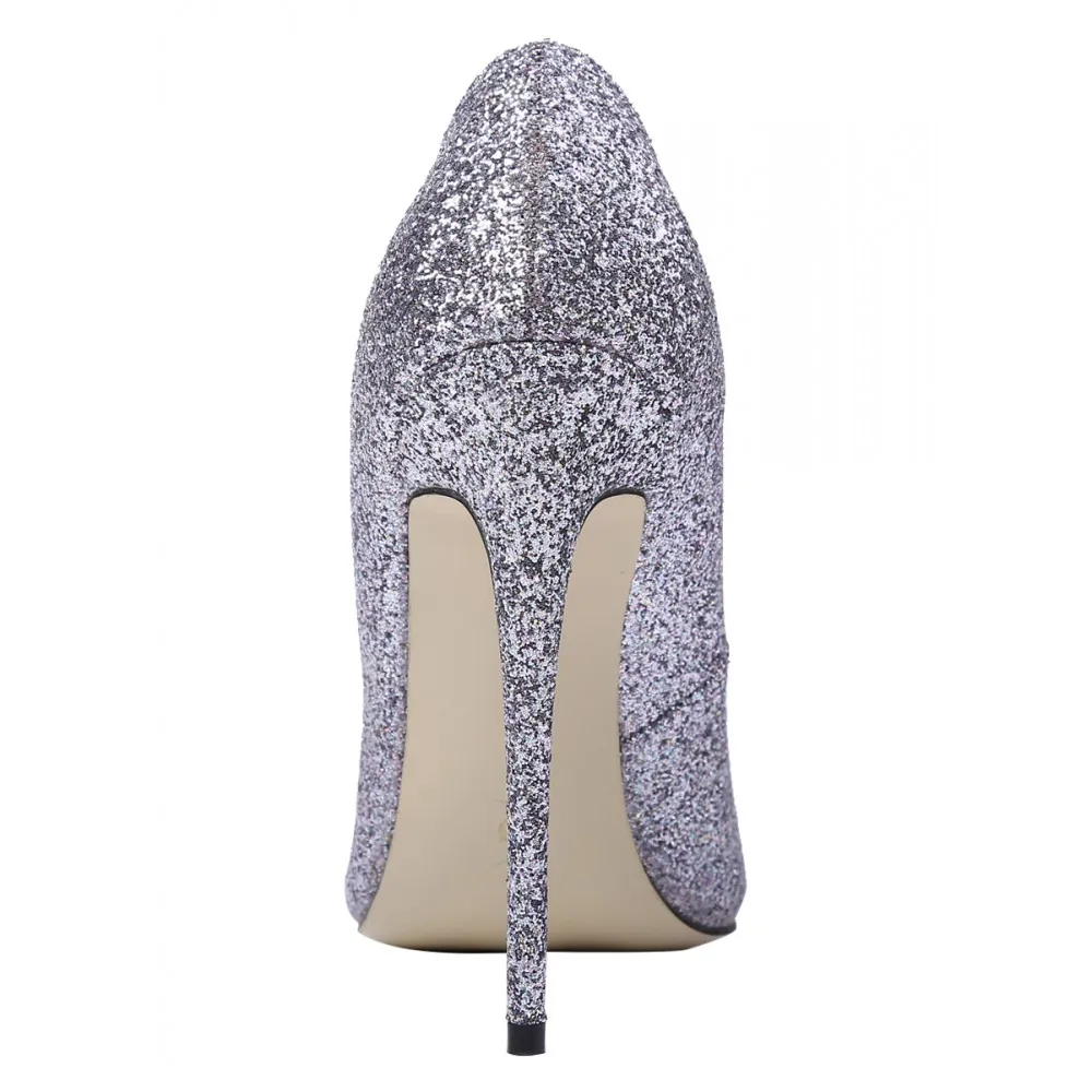 ARQA/женские туфли-лодочки на высоком каблуке пикантные блестящие свадебные туфли с острым носком на тонком каблуке 12 см; модные туфли на высоком каблуке с блестками