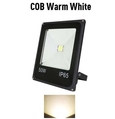 Потока СИД светильник на открытом воздухе Точечный светильник Потолочные Светильник IP65 стены шайба Водонепроницаемый RGB 10 Вт 20 Вт 30 Вт 50 Вт светодиодные лампы отражатель сад 220V светильник Инж - Испускаемый цвет: COB Warm White