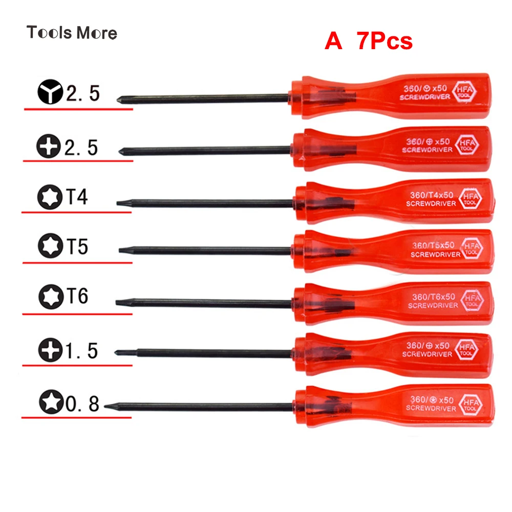 5 точка 0 8 Y2.5 три точки Phillips 1 2 TorxT4 T5 T6 Набор отверток разбирать инструмент для iPhone