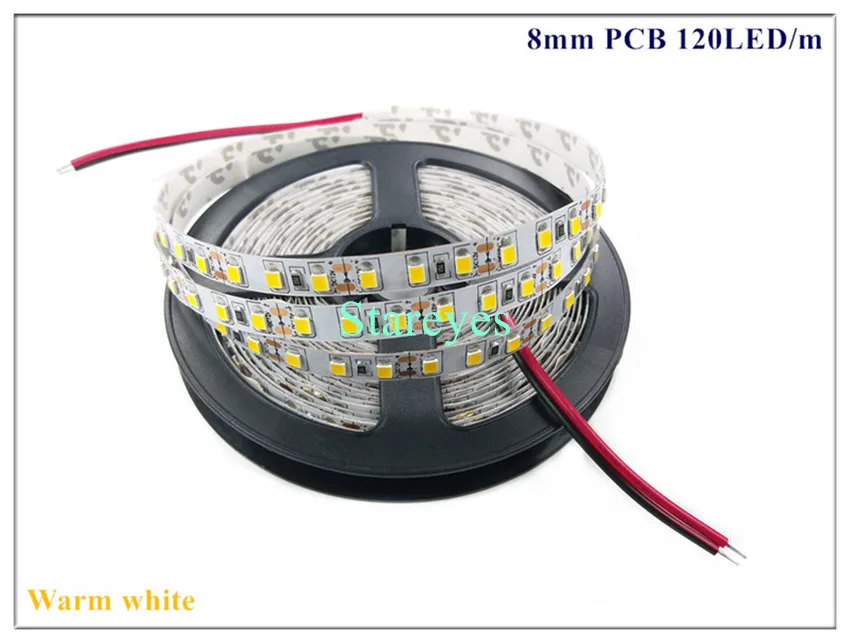 50 шт. 5 м SMD 2835 120 240 светодиодный/м DC12V Светодиодная лента IP20 не водонепроницаемая гибкая лента светодиодный светильник потолочный светильник ing