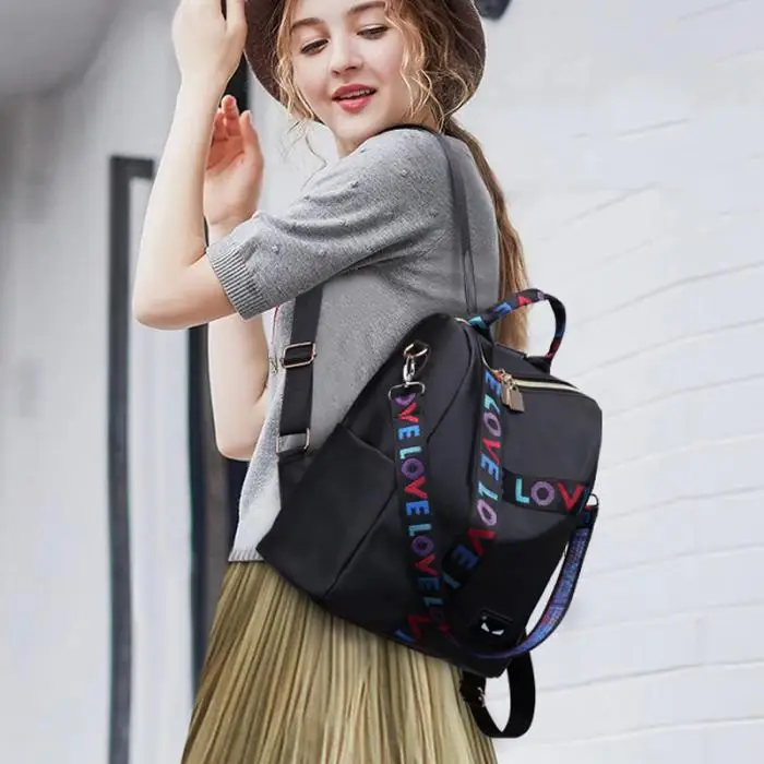 1 шт. женский рюкзак на молнии водонепроницаемый большой емкости модный для путешествий мобильный телефон
