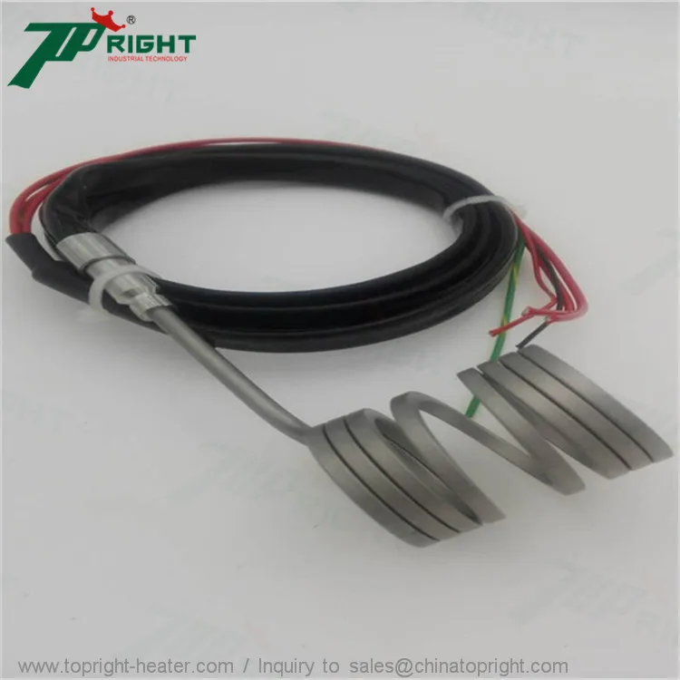 coil heater with silicone fiber sleeve 1