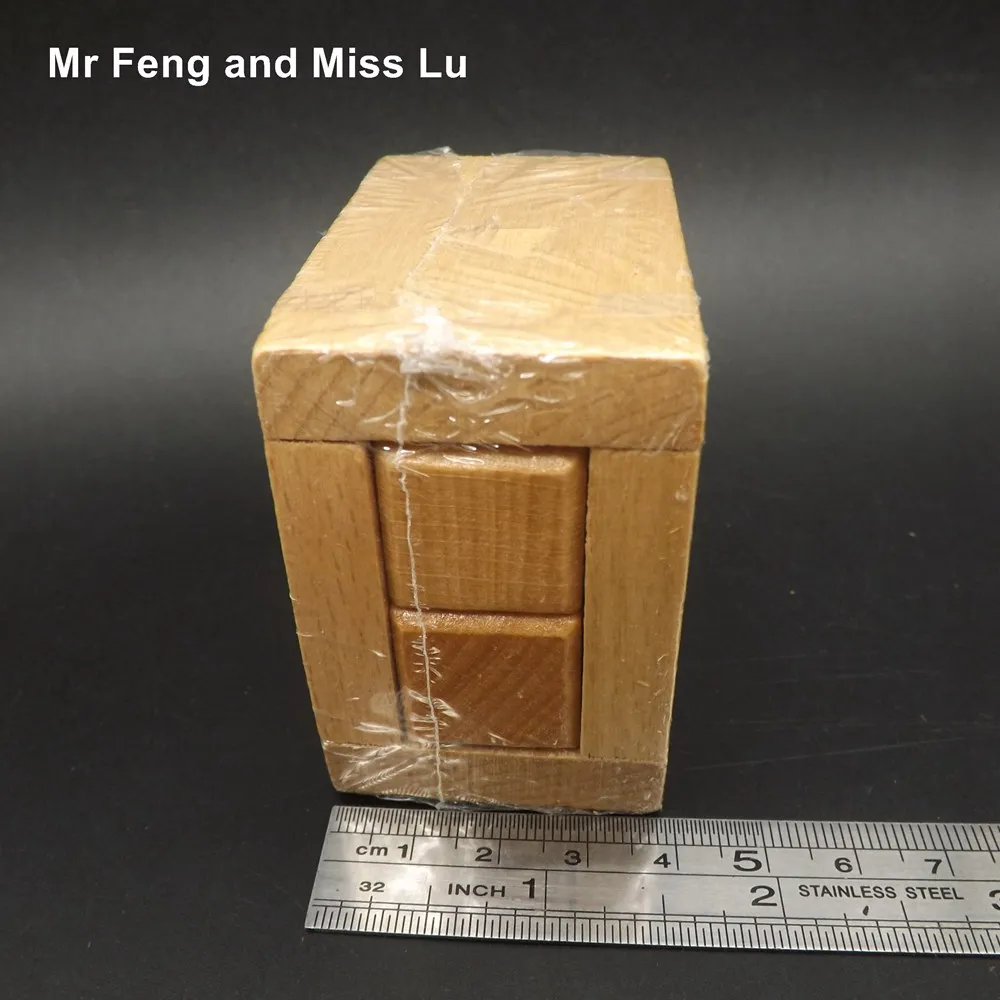 Деревянный куб Волшебная коробка Традиционная головоломка игрушка Kong Ming Lock|ming