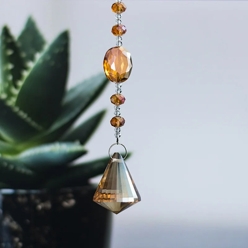 Радуга чайник каскад Suncatcher хрустальная люстра Призма кулон