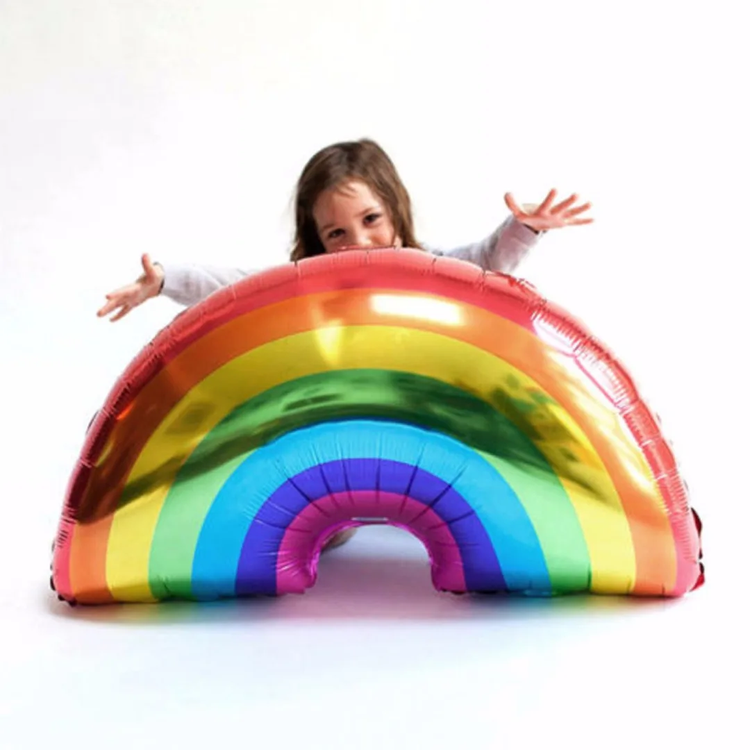 JX-LCLYL Cute Giant Rainbow Foil Balloon Baby Shower Kids Birthday Party Decor Ornament