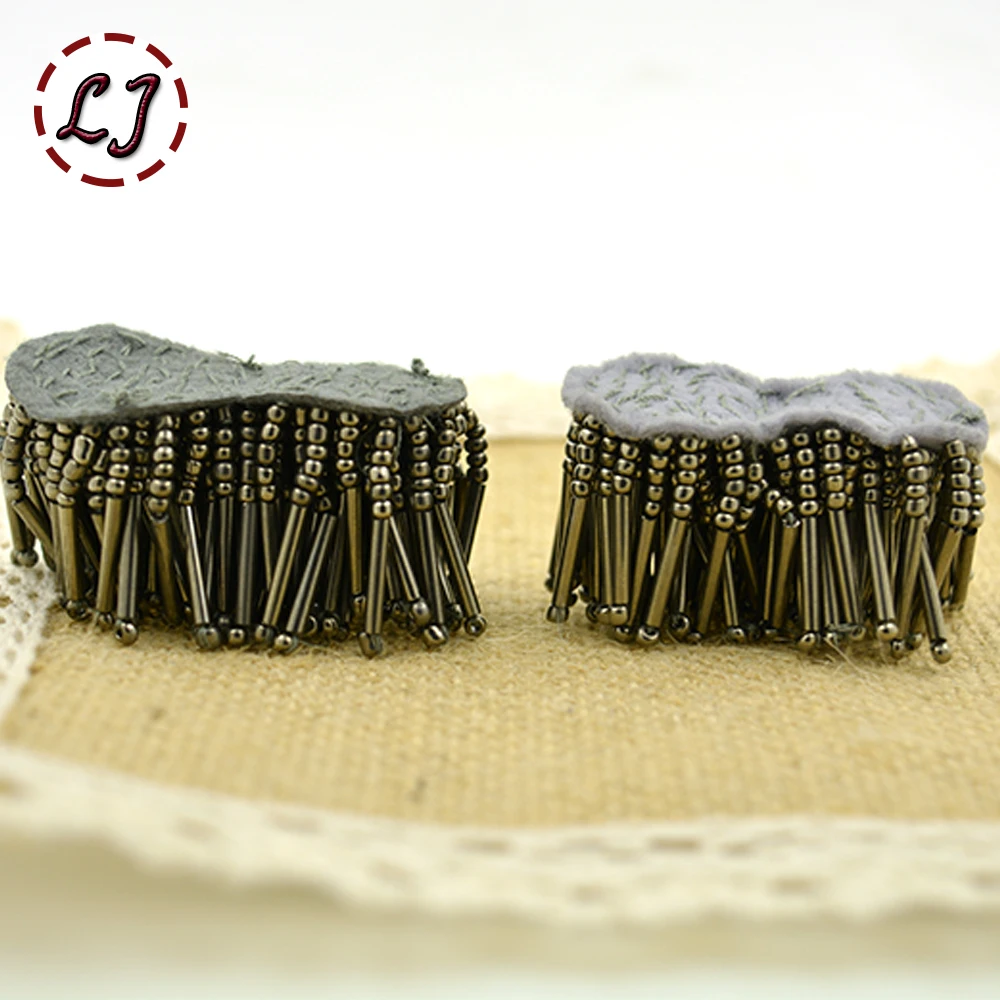 

Free shipping new handmade beads 3D patch cloth paste Embroidery sew on for shoes bag garment dress decoration accessories