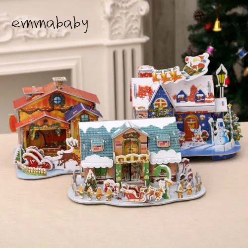 Emmababy Фирменная Новинка для маленьких детей игрушки, елочные украшения Home Decor Xmas вечерние Рождество дома деревянные игрушки