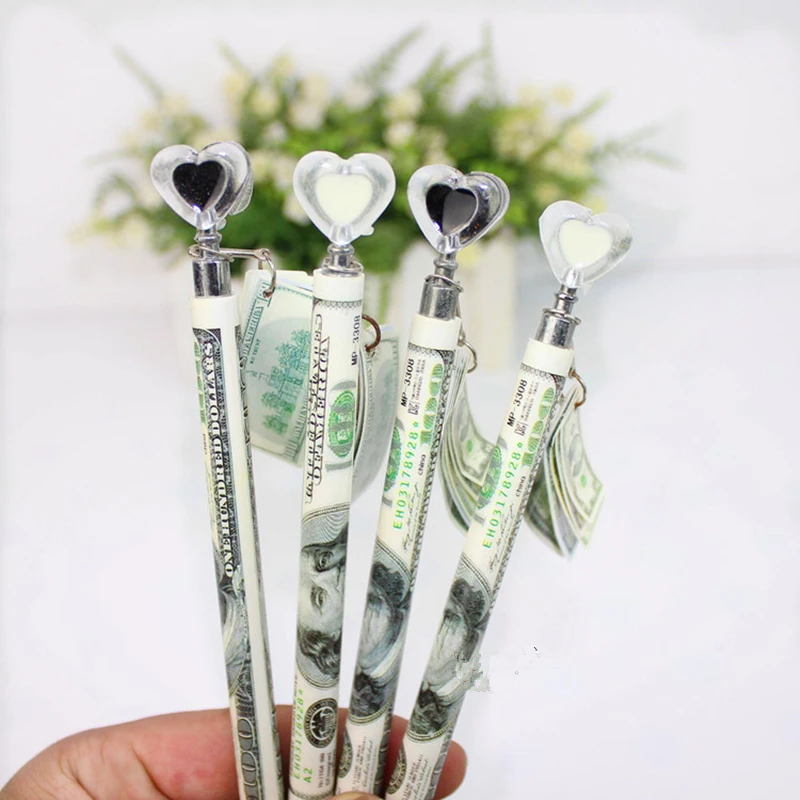 Creative Heart shaped Hanging Ballpoint Pens Cute Student Prizes