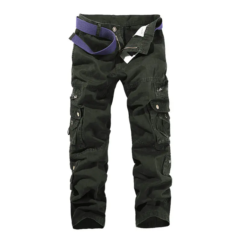  2020 Hot Tactical Mens Cargo Pants Cotton Casual Military Men Pants Solid Pantalon Homme