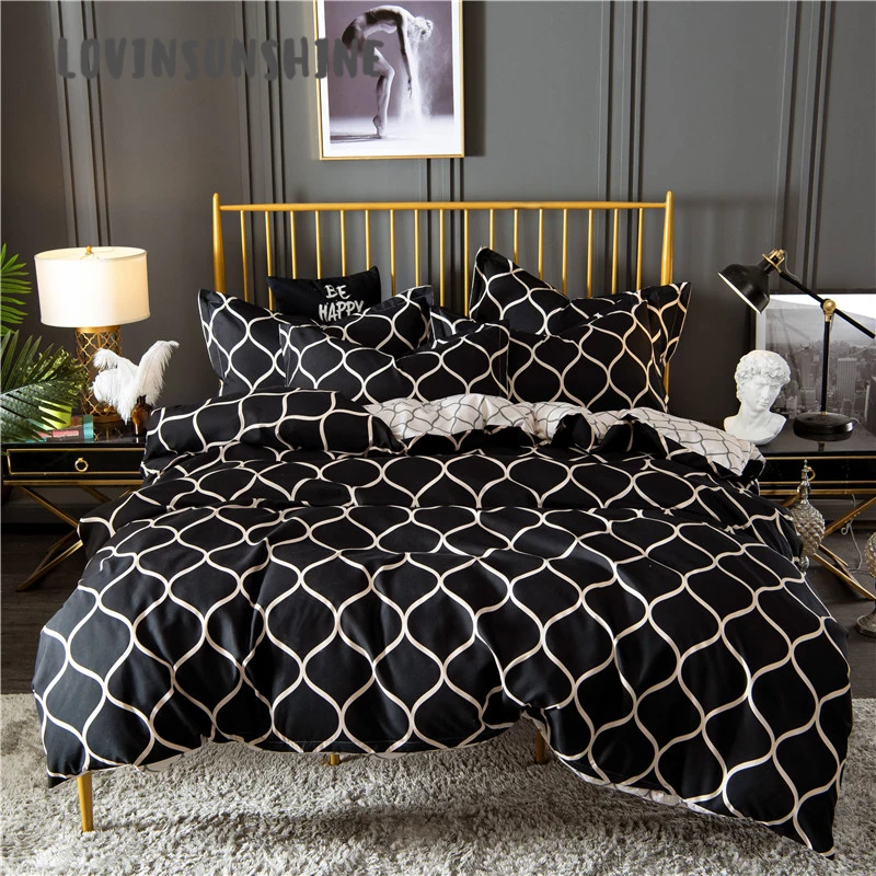 

LOVINSUNSHINE Comforter Set Queen Duvet Cover King Size Home Textiles Bedding Set AB#143