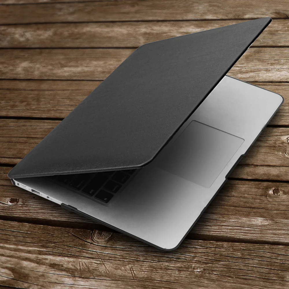 Jvomk бизнес из искусственной кожи чехол для ноутбука MAC APPLE MacBook Air 13 дюймов+ прозрачная крышка клавиатуры