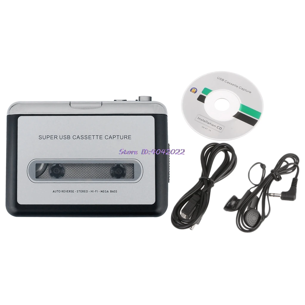 

Mini-USB Audio Recorders Cassette Tape Converter For MP3 CD Players PC Portable