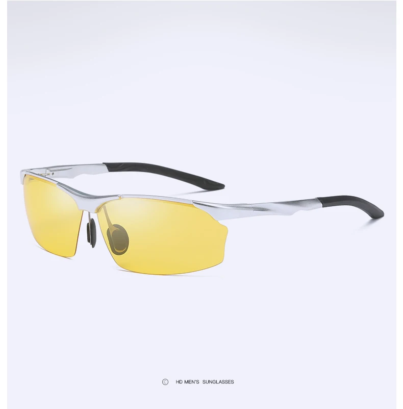 YSO очки ночного видения мужские алюминиевые магниевые поляризованные очки ночного видения для вождения автомобиля Рыбалка антибликовые 8513